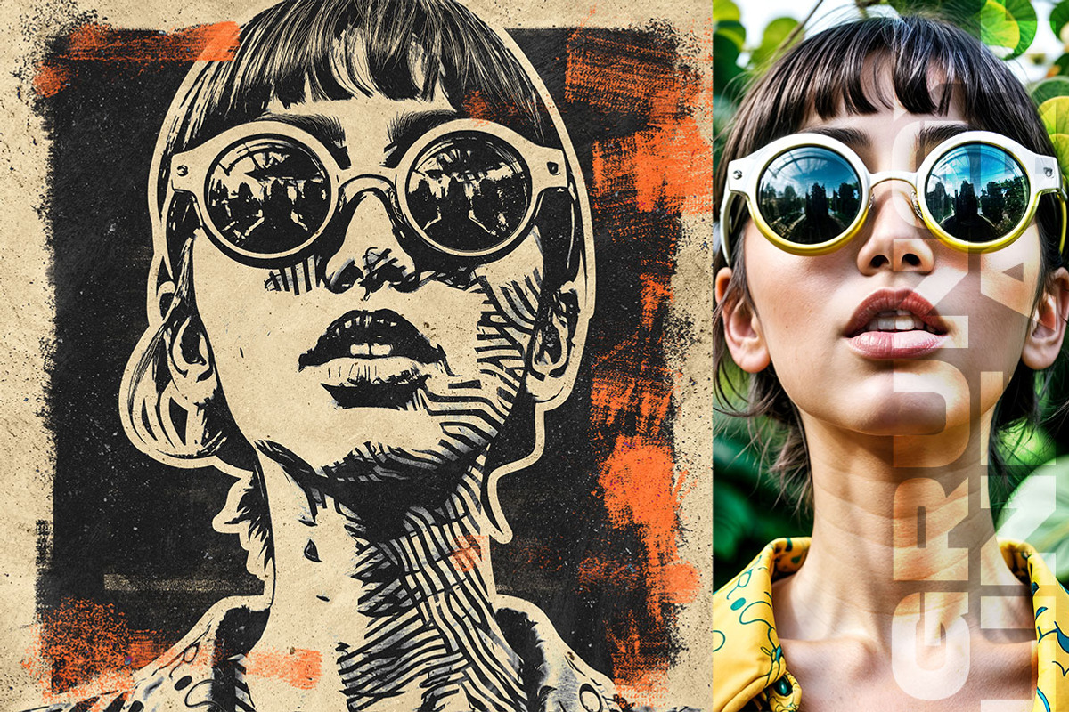 Grungy Line Art Photo Effects, an Action Add-On by Amorjesu.com (Photo 6 of 25)