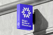 Signboard Vertical Mock-up, an Advertising Mockup by zippypixelstudio (Thumbnail 2 of 14)