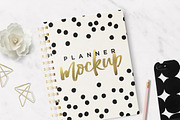 Planner & Agenda 7x9 Mockup, a Pens & Pencil Mockup by tomodachi studio (Thumbnail 1 of 6)