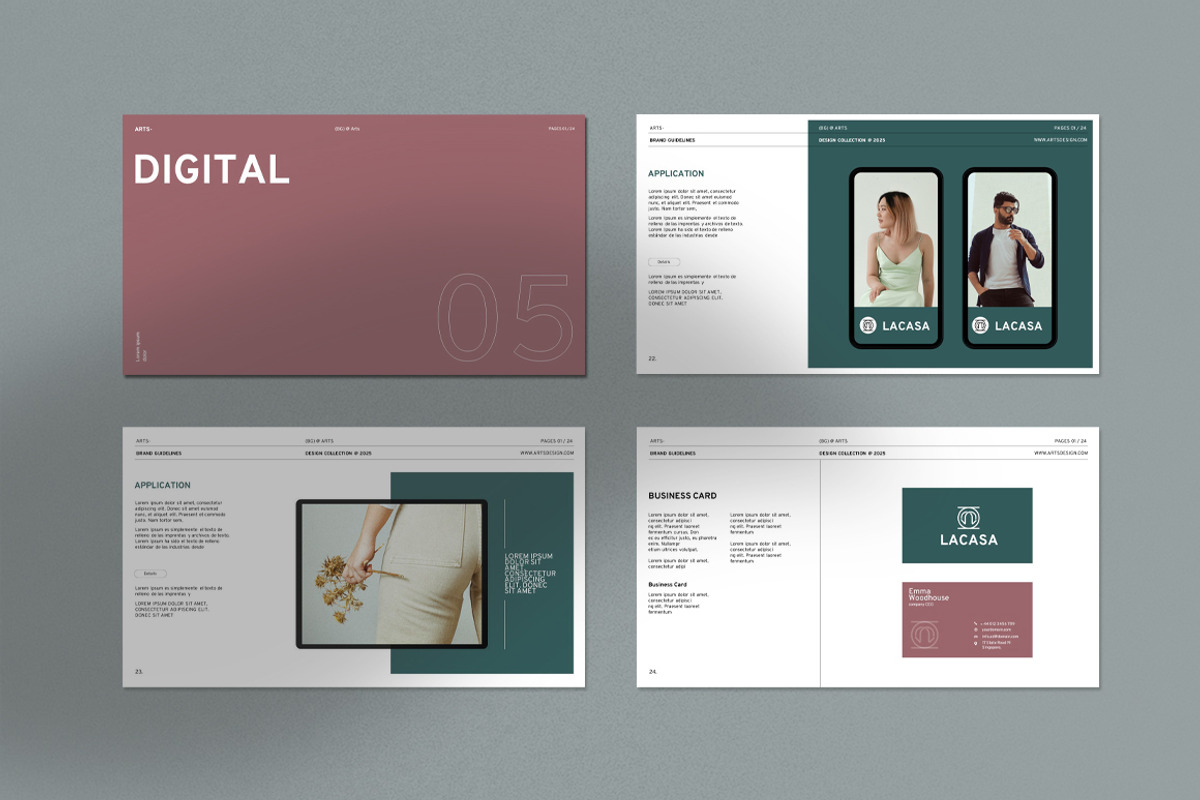 Brand Guidelines Presentation, a Presentation Template by Dream-Lab (Photo 10 of 11)