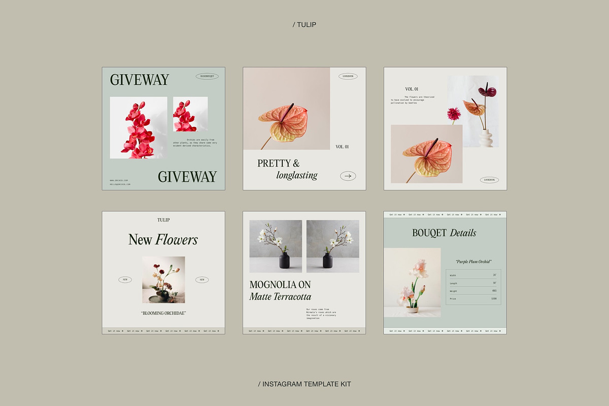 Tulip | Instagram Social Media Kit, a Social Media Template by Skolastika Phoebe (Photo 3 of 7)