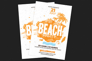 Summer Beach Party Flyer Template