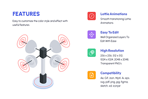 Animated Communications Icon Set