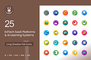25 EdTech & AI Learning Icons., a Solid Icon by IconBunny (Thumbnail 1 of 2)