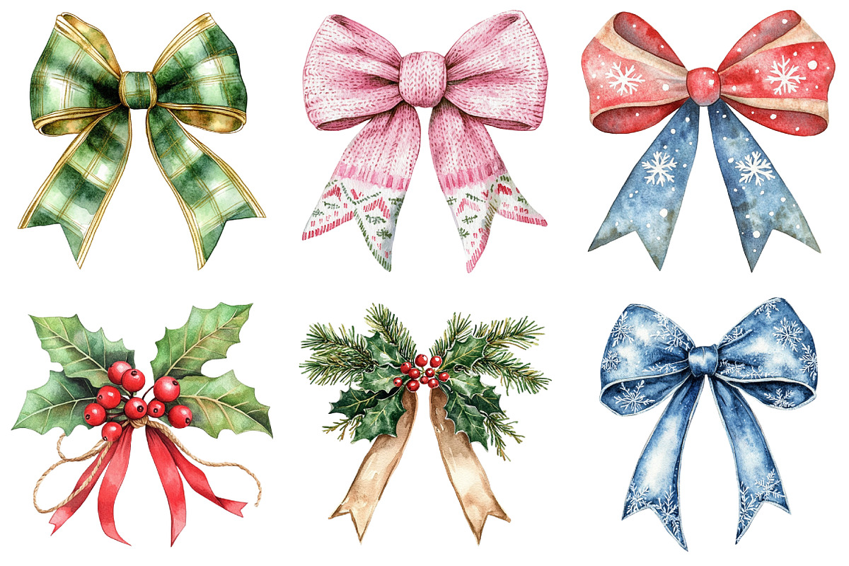 Christmas Bow Sublimation Bundle, an Illustration by Daily.Designs (Photo 5 of 5)