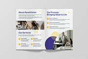 Agency Creative Bifold Brochure, a Brochure Template by Annora Studio (Thumbnail 3 of 6)