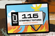 116 Stampable Procreate Textures, a Brush Add-On by Quiver Supply Co. (Thumbnail 1 of 9)