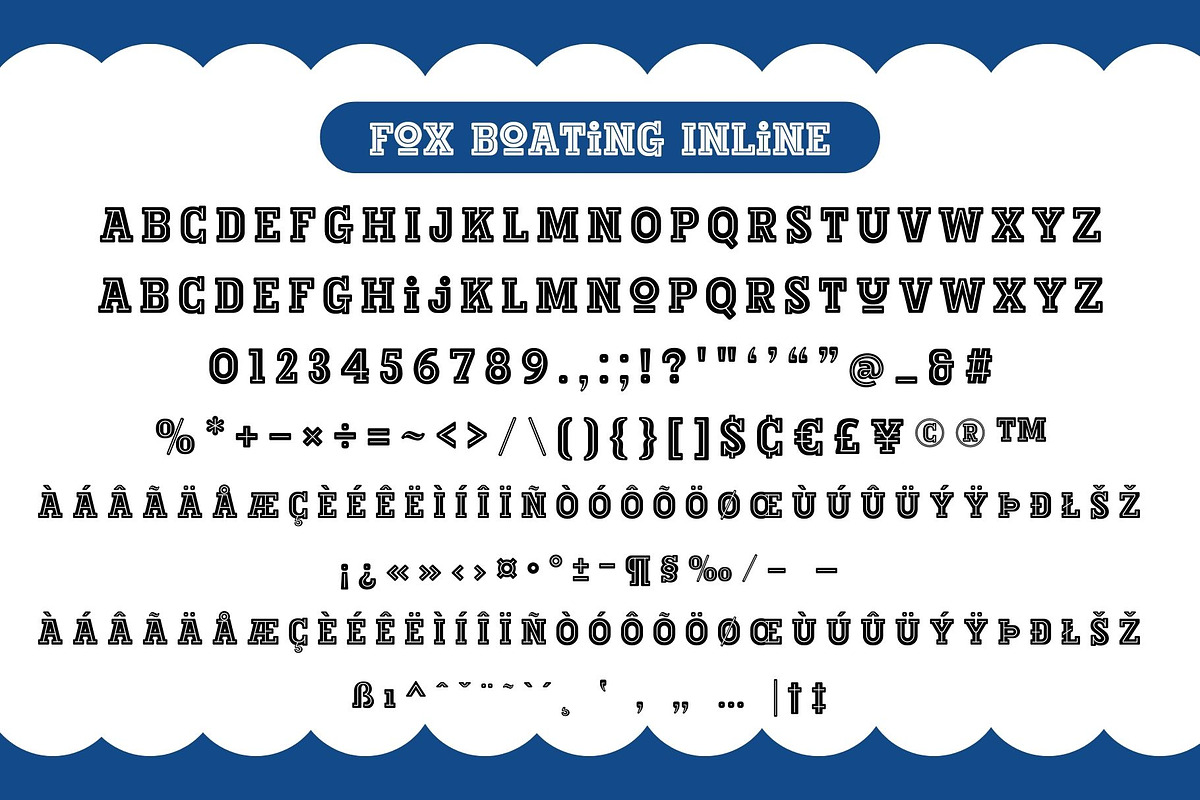 Fox Boating 4 Fonts Style, a Slab Serif Font by Fox7 By Rattana (Photo 8 of 11)
