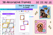 Whimsical Frames Vector Clipart, an Object Illustration by NataKa (Thumbnail 3 of 4)