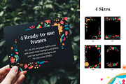 Hand-painted folk gouache pattern, a Decorative Illustration by Folkheart (Thumbnail 9 of 11)