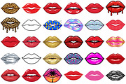 Lips Clipart, a Decorative Illustration by Forhadx5 (Thumbnail 5 of 11)