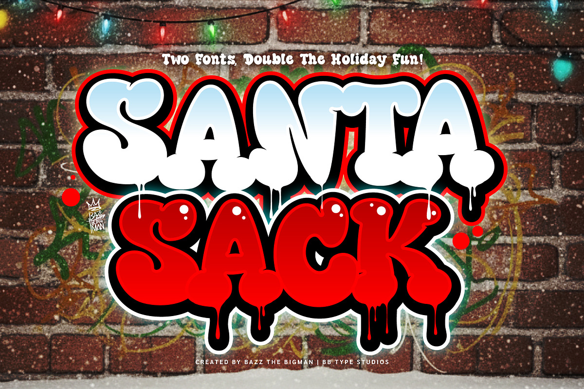 Santa Sack, a Sans Serif Font by BBtypeStudios (Photo 1 of 10)