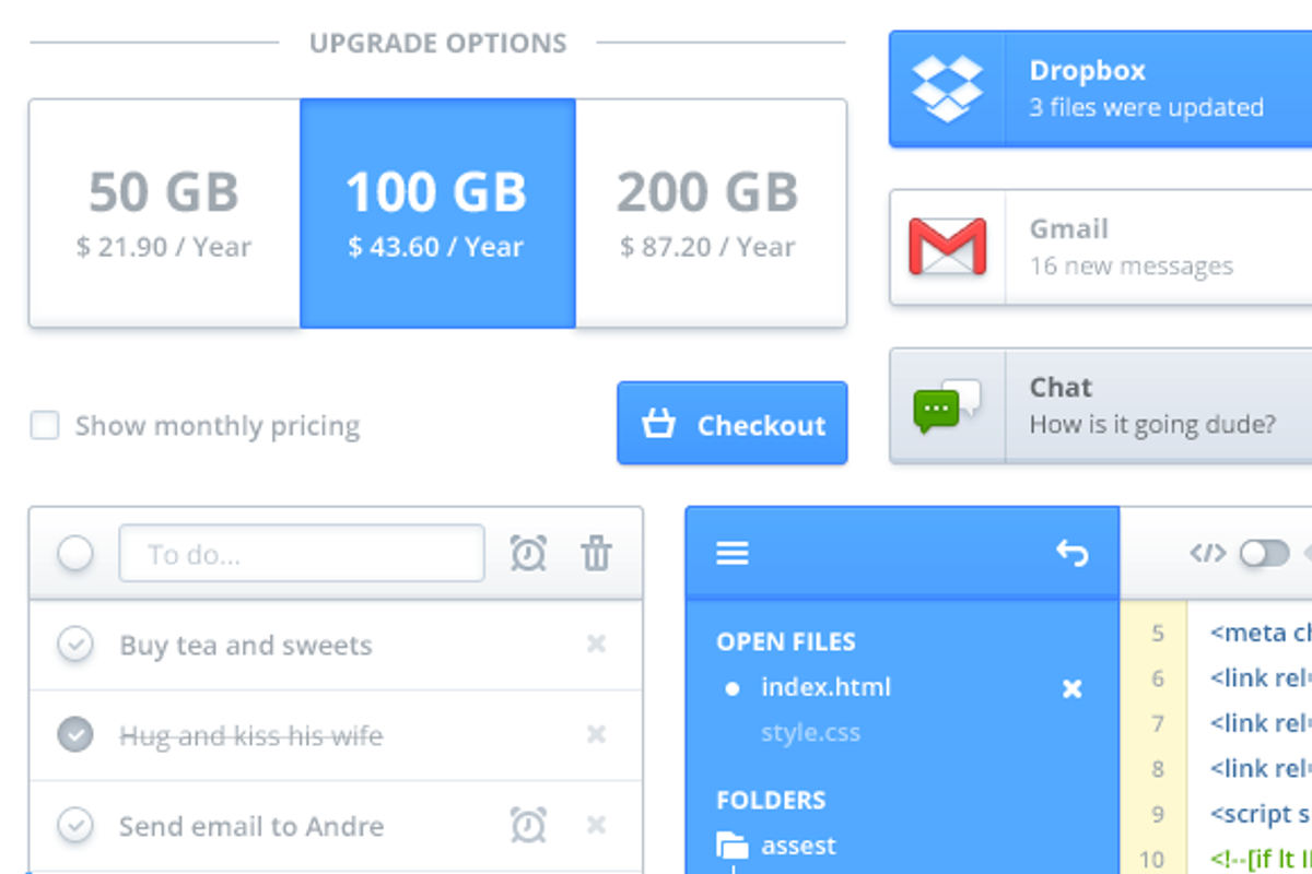 Modern UI Kit, an UI Kit Template by Web Icon Set (Photo 4 of 5)