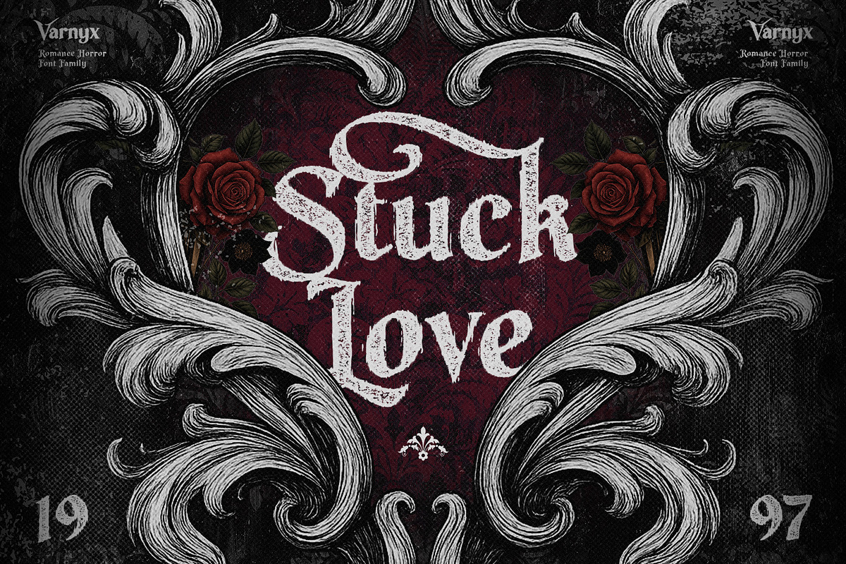 Varnyx - Romance Horror Font Family, a Blackletter Font by Inviline.co (Photo 9 of 15)