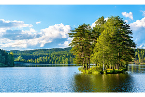 Sognsvann lake north of oslo featuring lake, sognsvann, and nature, a Nature Photo by Leonid Andronov