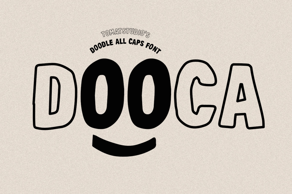 Dooca Doodle Fonts, a Handwritten Font by tomatstudio (Photo 1 of 6)