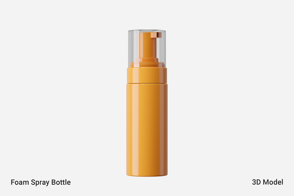 Foam Spray Bottle 3D Model, an Object 3D Model by Akebareee (Photo 1 of 8)