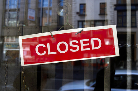 closed sign in, a Photo by WorldPhotos