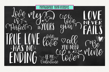 Love & Valentines Quote Overlays