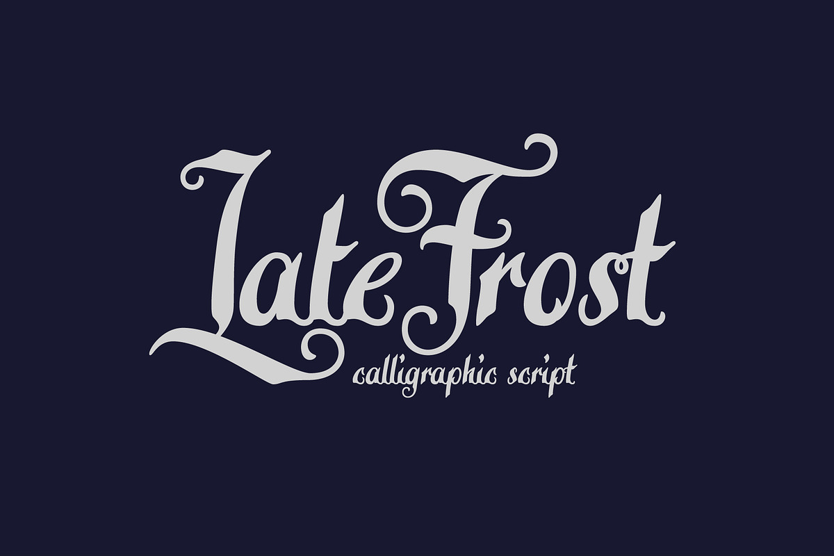 Late Frost font