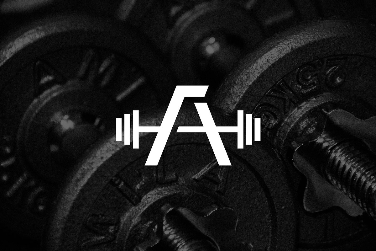 Letter A Fitness Barbell Logo, a Branding & Logo Template by Luxury Logos (Photo 2 of 4)