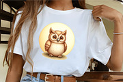 Full Moon with Owl Clipart, an Illustration by CrexoraLab (Thumbnail 4 of 5)