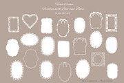 Whimsical Frames. Wedding Doodles., a Background Graphic by Designwork (Thumbnail 8 of 13)