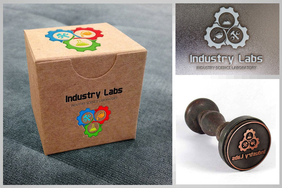 Industry Science Chemistry Logo, a Branding & Logo Template by Designoo (Photo 2 of 4)