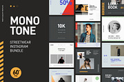 Monotone Streetwear Instagram Bundle, a Social Media Template by muhisya (Thumbnail 2 of 9)