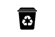 Recycling Bin Minimal Silhouette, a Graphic by Designer_Momina (Thumbnail 5 of 14)