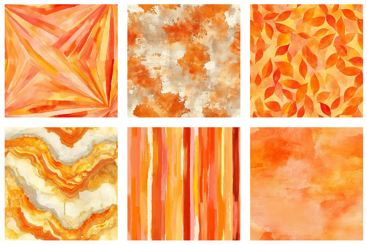 Orange Textures Seamless Digital, a Texture Graphic by designcity5 (Photo 5 of 5)