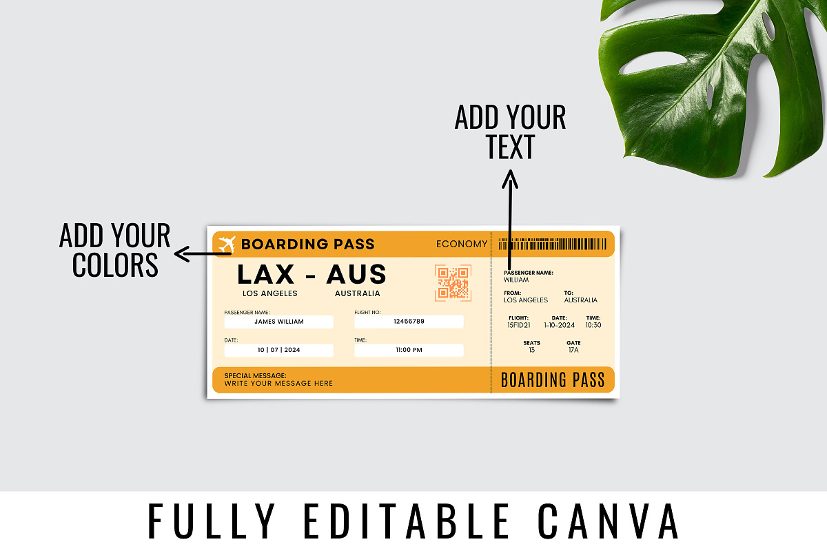Australia Trip Surprise Gift Ticket, a Templates & Theme by Snapybiz (Photo 7 of 10)