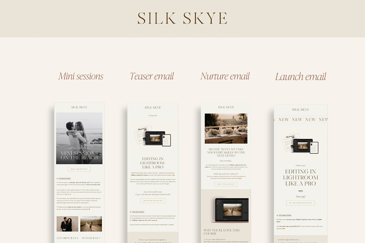 Aesthetic Flodesk Email Templates