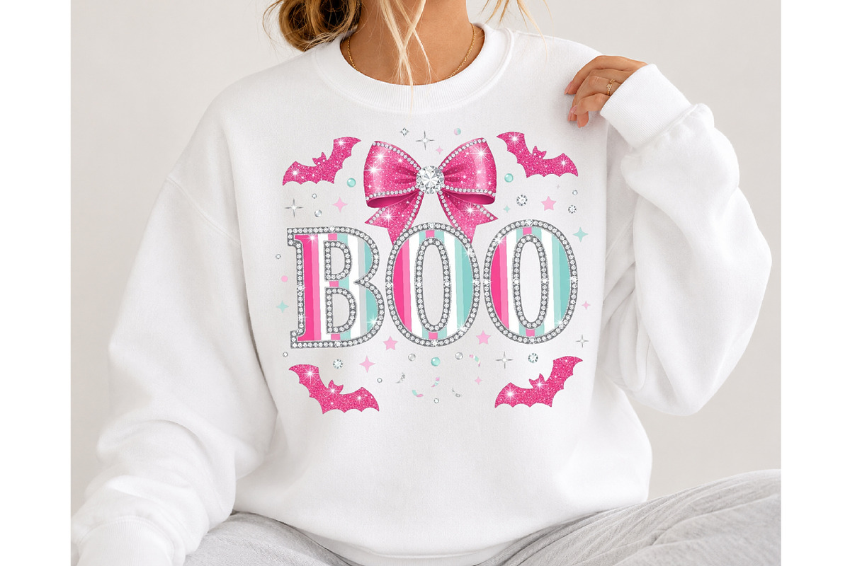 Pink Boo Halloween PNG, a Seasonal Illustration by DreamCafeArt (Photo 4 of 7)