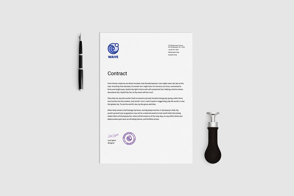 Wave Logo, a Branding & Logo Template by Last Spark (Photo 6 of 7)