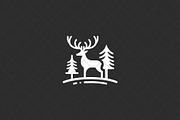 Minimalist Deer Emblem Elk, an Animal Illustration by Vectorium Studio (Thumbnail 3 of 4)
