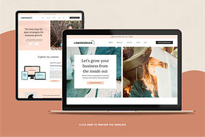 Squarespace template: Lemongrass