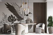 Hand Drawn Digital Wallpaper Phoenix, a Wallpaper Graphic by Nature.Of.Kate (Thumbnail 9 of 11)