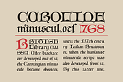 Carolingian Minuscul font, a Blackletter Font by kaer_shop (Thumbnail 1 of 9)