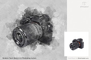 Tech Sketch Art Photoshop Action, an Action Add-On by SlideSalad (Thumbnail 12 of 49)