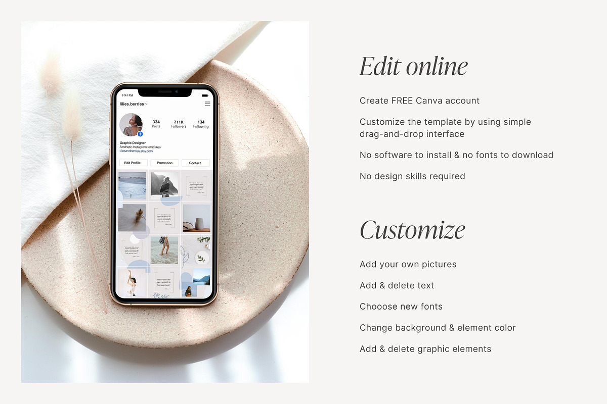 Canva Instagram Puzzle template, a Social Media Template by ...