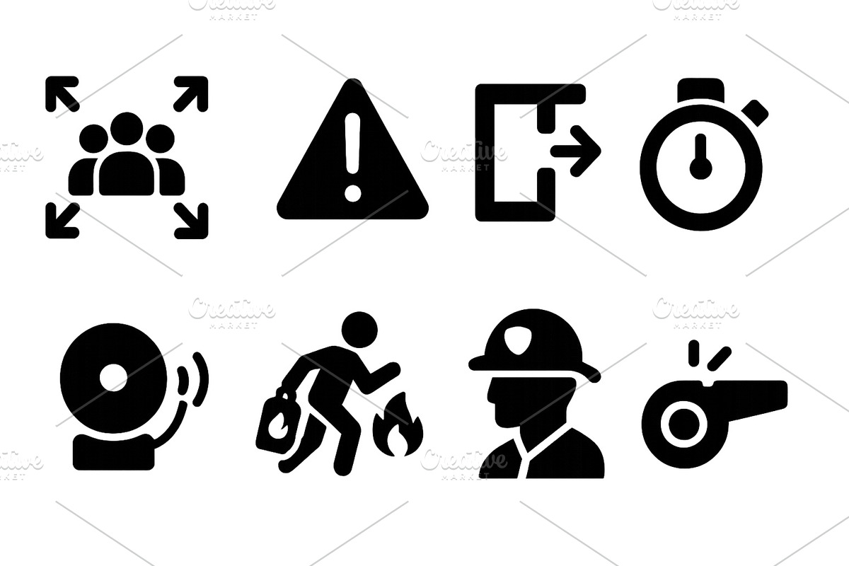 Collection of black web icons, an Object Illustration by ZinetroN