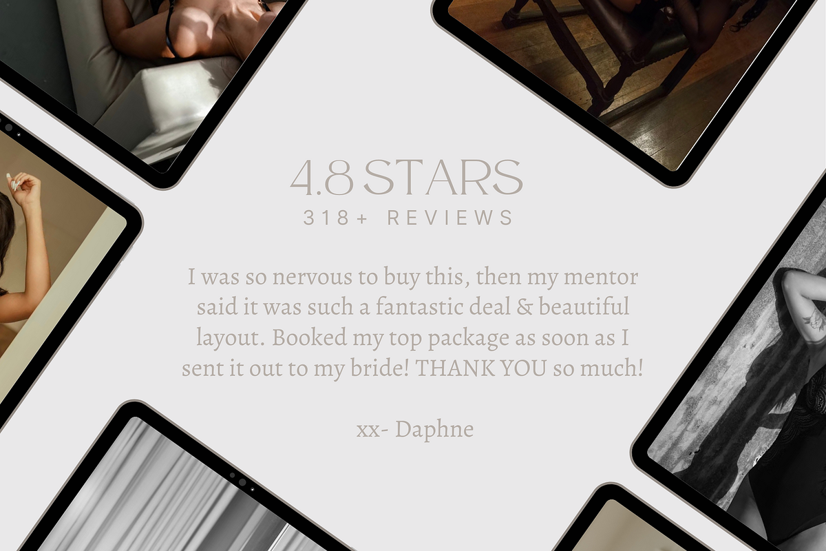 TEAL Boudoir Photography Guide, a Magazine Template by Signature Edits (Photo 6 of 12)