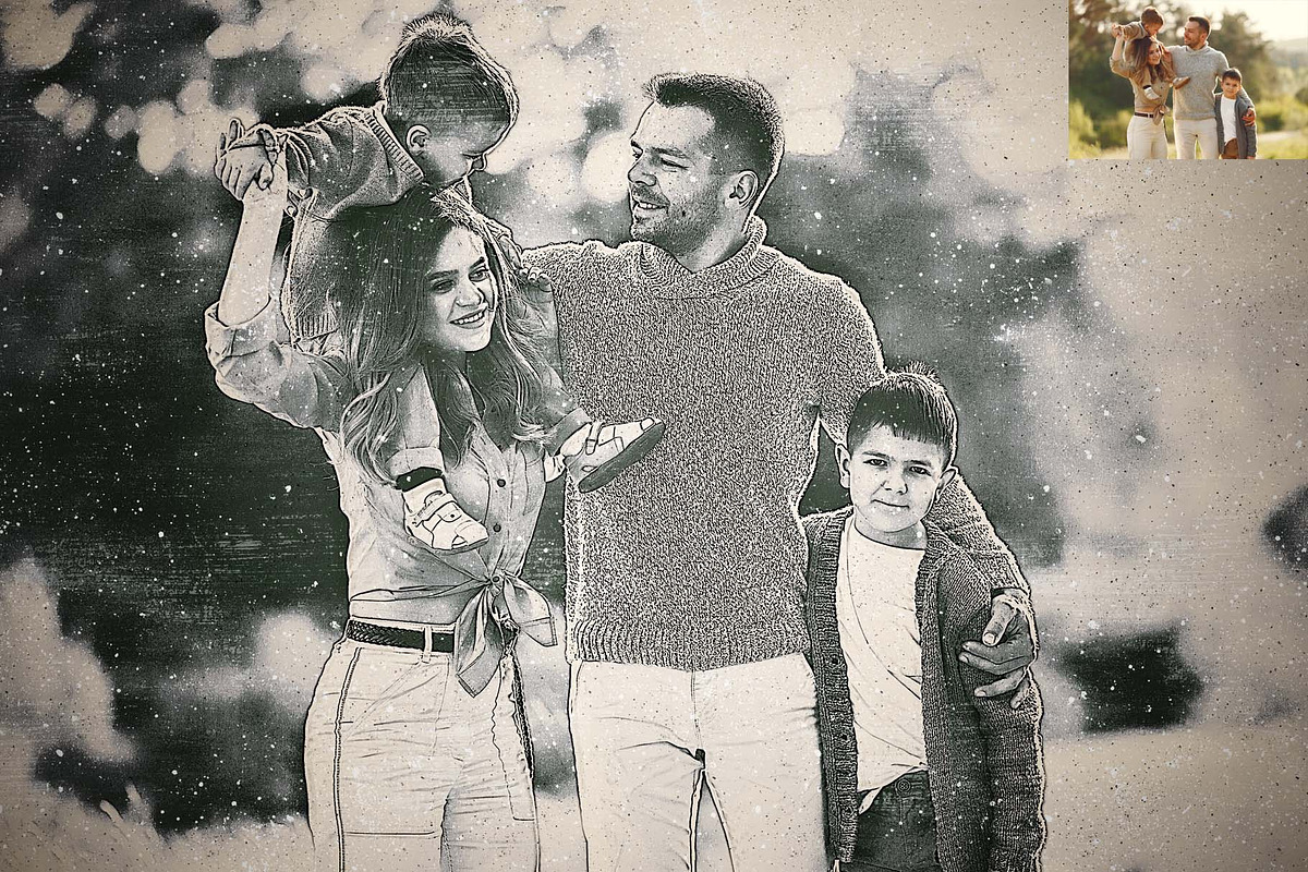 Distressed Vintage Film - Photoshop, an Action Add-On by MRI STUDIO (Photo 3 of 6)