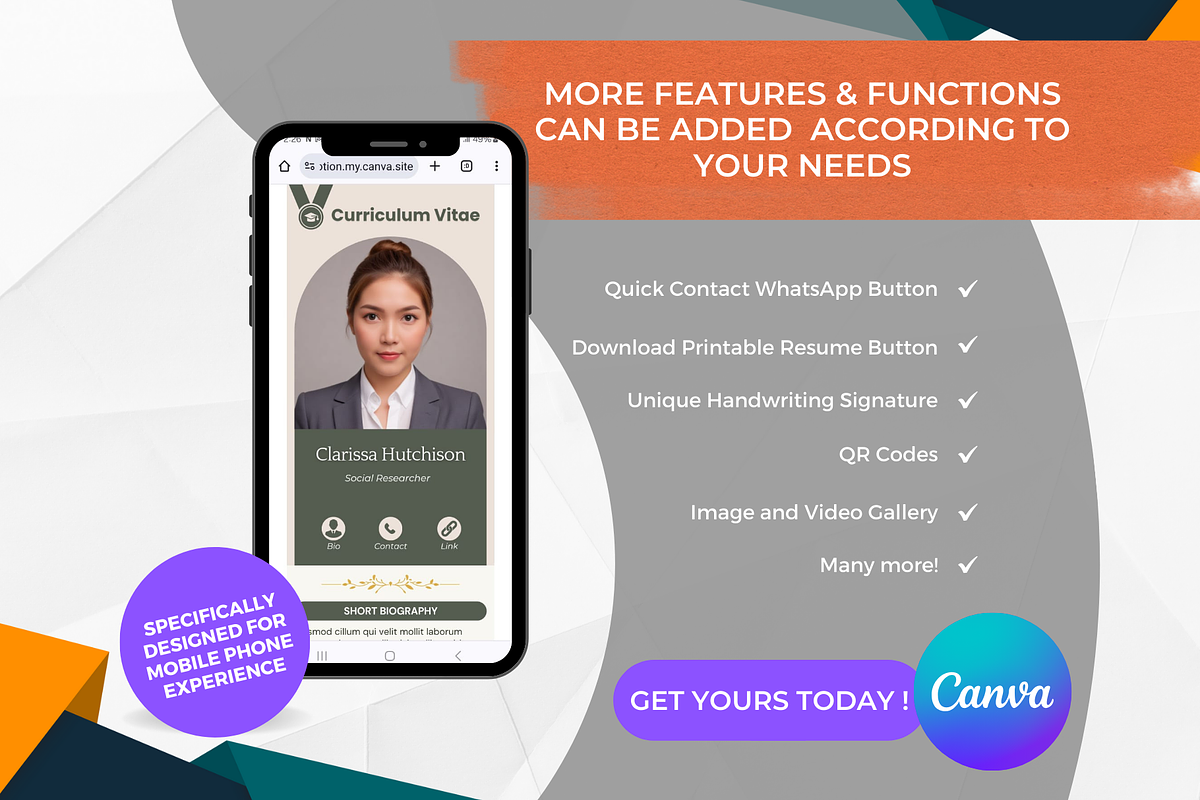StarCV Pro-02|Canva Resume Template, a Landing Page Template by Omaikraf Studio (Photo 6 of 9)