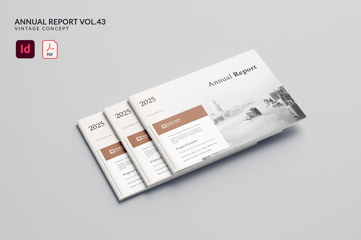 Annual Report Vol.43, a Brochure Template by Bewalrus Studio (Photo 1 of 11)