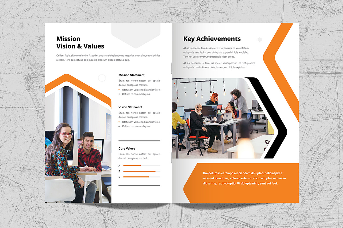 Annual Report Brochure Template, a Brochure Template by White Graphic (Photo 4 of 11)