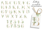 Leaves clipart set, Alphabet png., an Invitation Template by Larisa Maslova (Thumbnail 4 of 13)