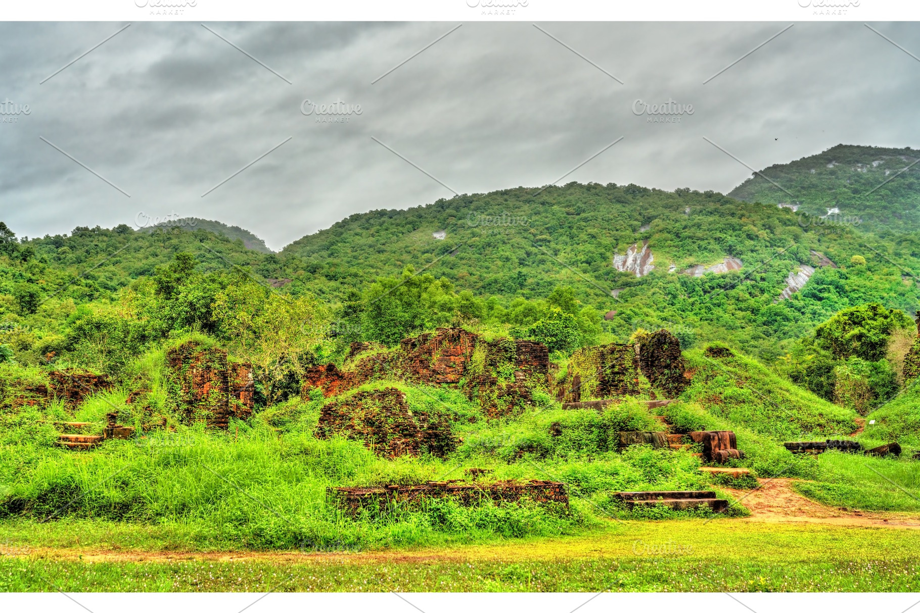 View of my son sanctuary in vietnam stock photo containing vietnam and my, an Architecture Photo by Leonid Andronov
