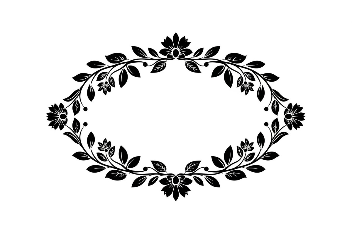 Vintage Floral Frame Vector Bundle, an Illustration by Designs_River (Photo 29 of 51)